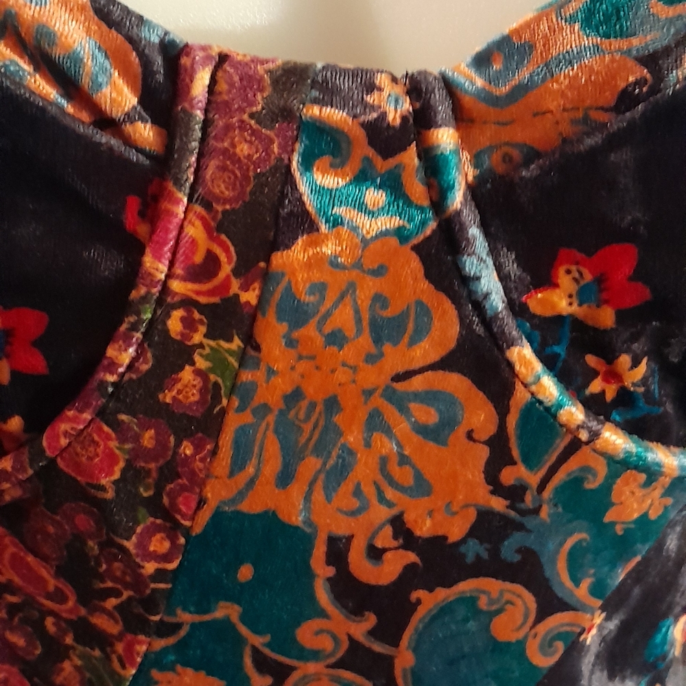New Free People REGINA Velvet Mini Knee Length Dress - Picture 4 of 6